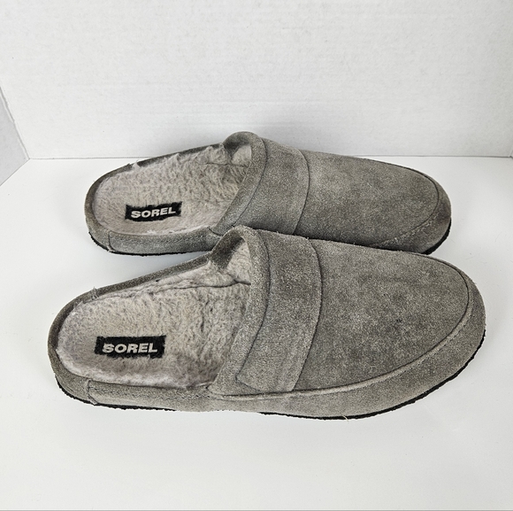 Sorel Men\'s Grey Suede Loafer Slippers Size 11 Comfy Loungewear main image 5